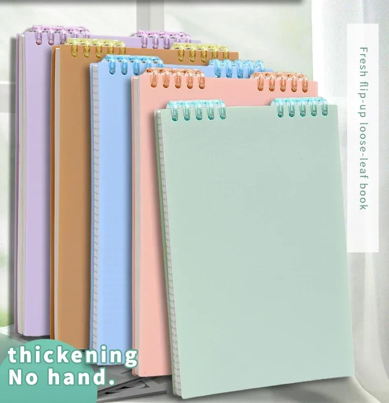 A5 Spiral Loose-Leaf Notebook – 60 Sheets Thick Lined Pages