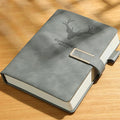 A5 Leather Notebook – 200 Pages Soft Cover with Bookmark