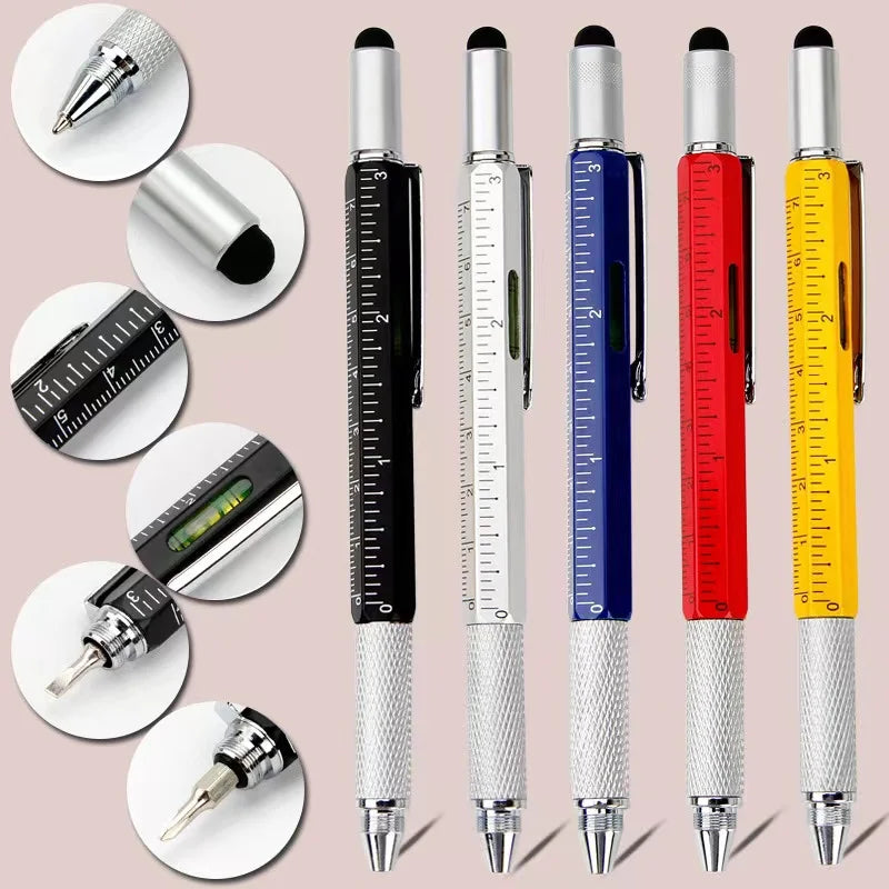 7-in-1 Multifunctional Pen – Stylus, Screwdriver, Ruler & More