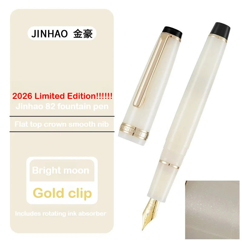 JINHAO 82 Fountain Pen – 2026 Macaron Colors Rose Gold Clip
