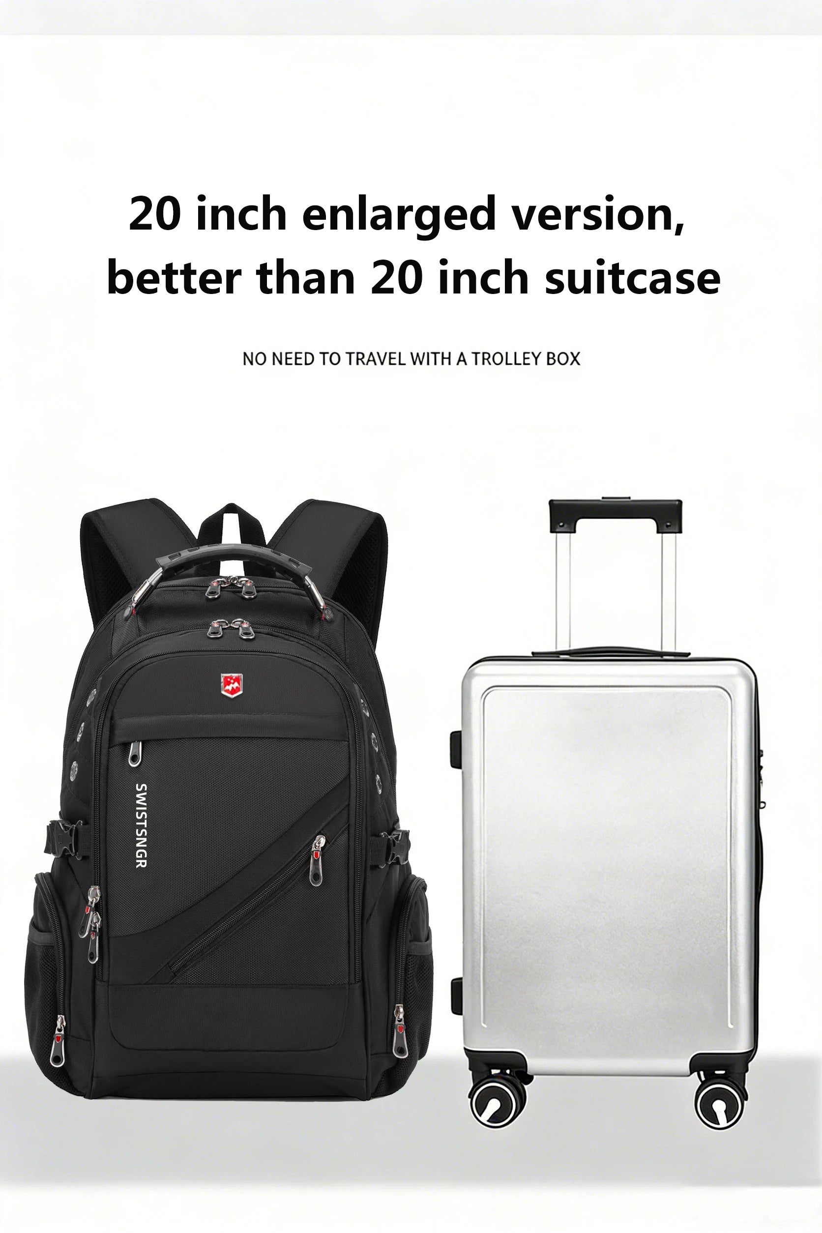 Waterproof Laptop Backpack – 17/20 Inch Travel & School Bag for Men & Women