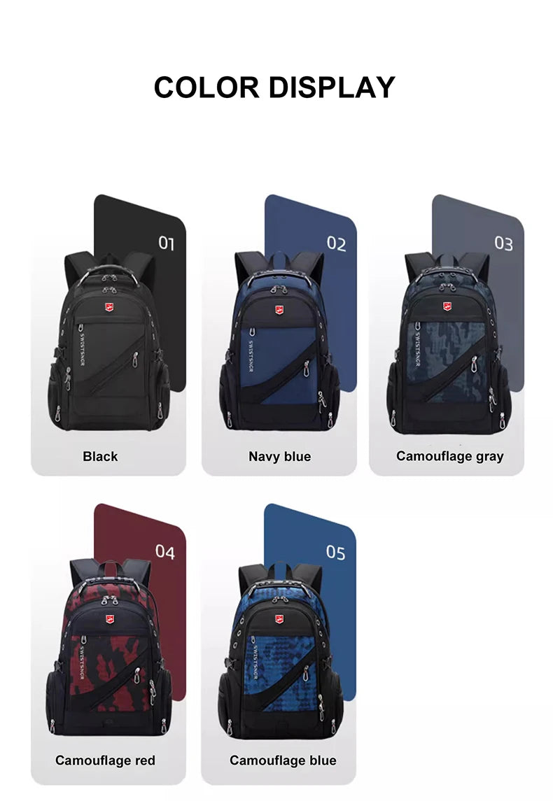 Waterproof Laptop Backpack – 17/20 Inch Travel & School Bag for Men & Women