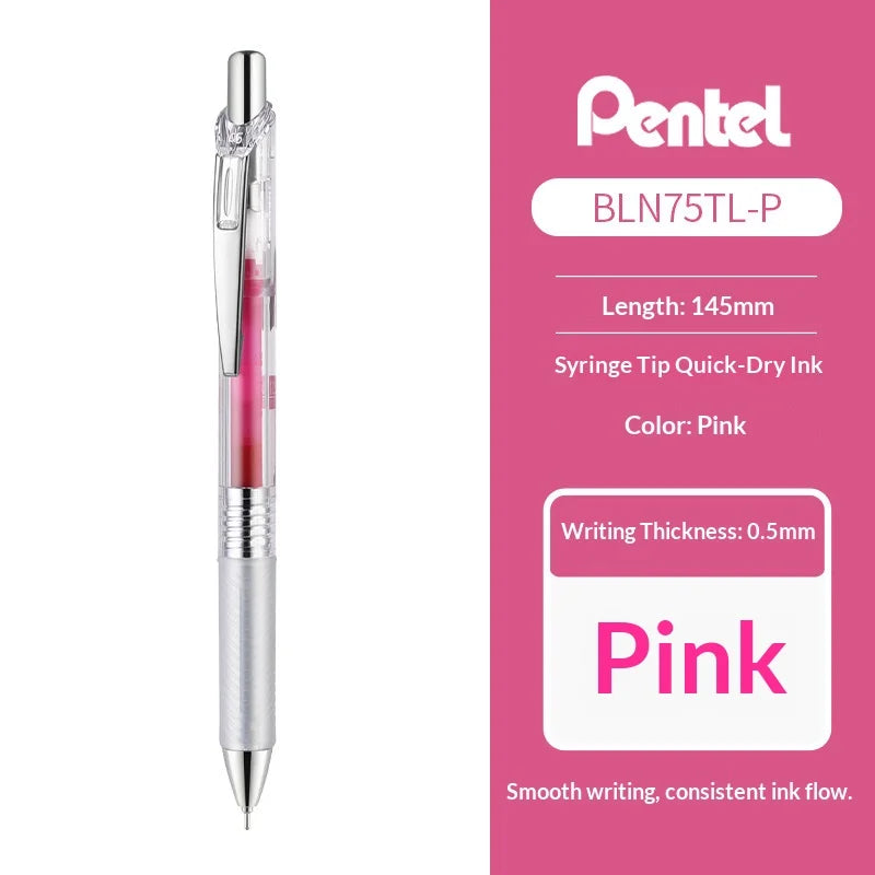 Pentel EnerGel Retractable Gel Pens – Assorted Colors, Quick-Dry Ink