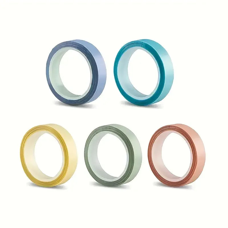 Fluorescent Index Tab Stickers – 5 Colors Transparent Sticky Notes