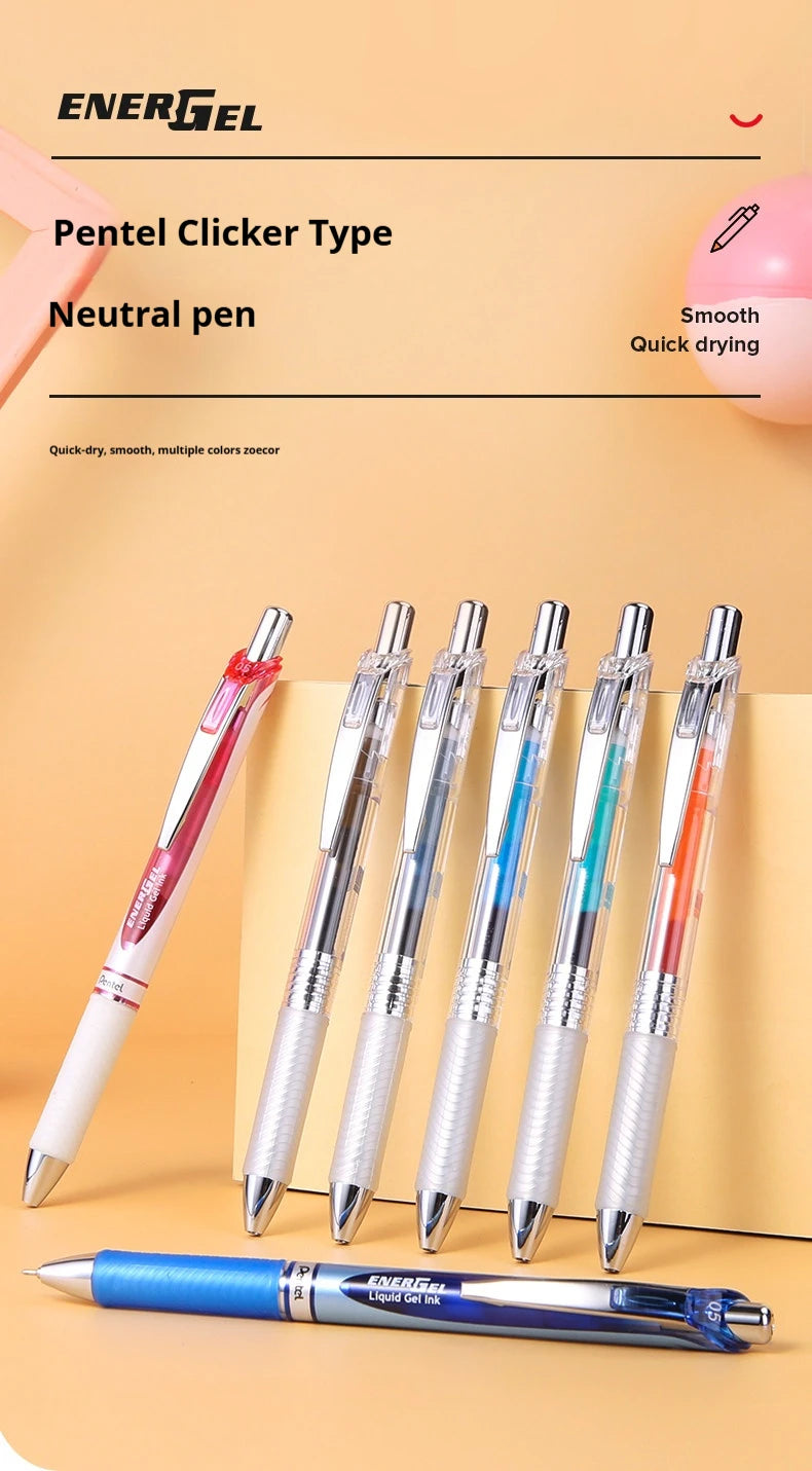 Pentel EnerGel Retractable Gel Pens – Assorted Colors, Quick-Dry Ink