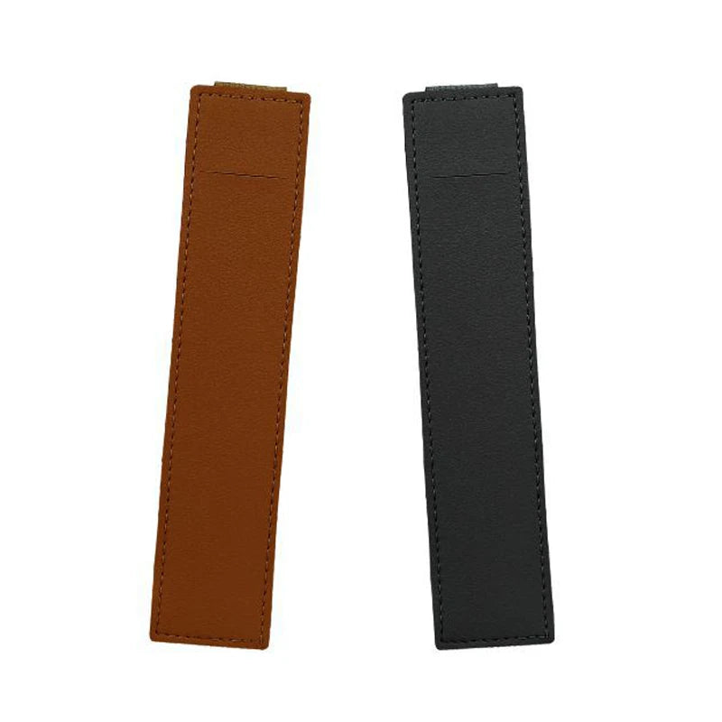 Portable PU Leather Pen Bag – Elastic Buckle Pencil Case