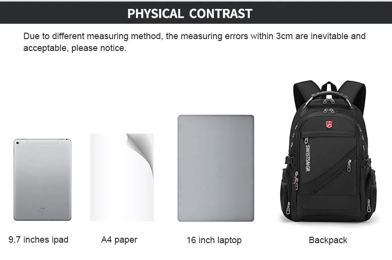 Waterproof Laptop Backpack – 17/20 Inch Travel & School Bag for Men & Women