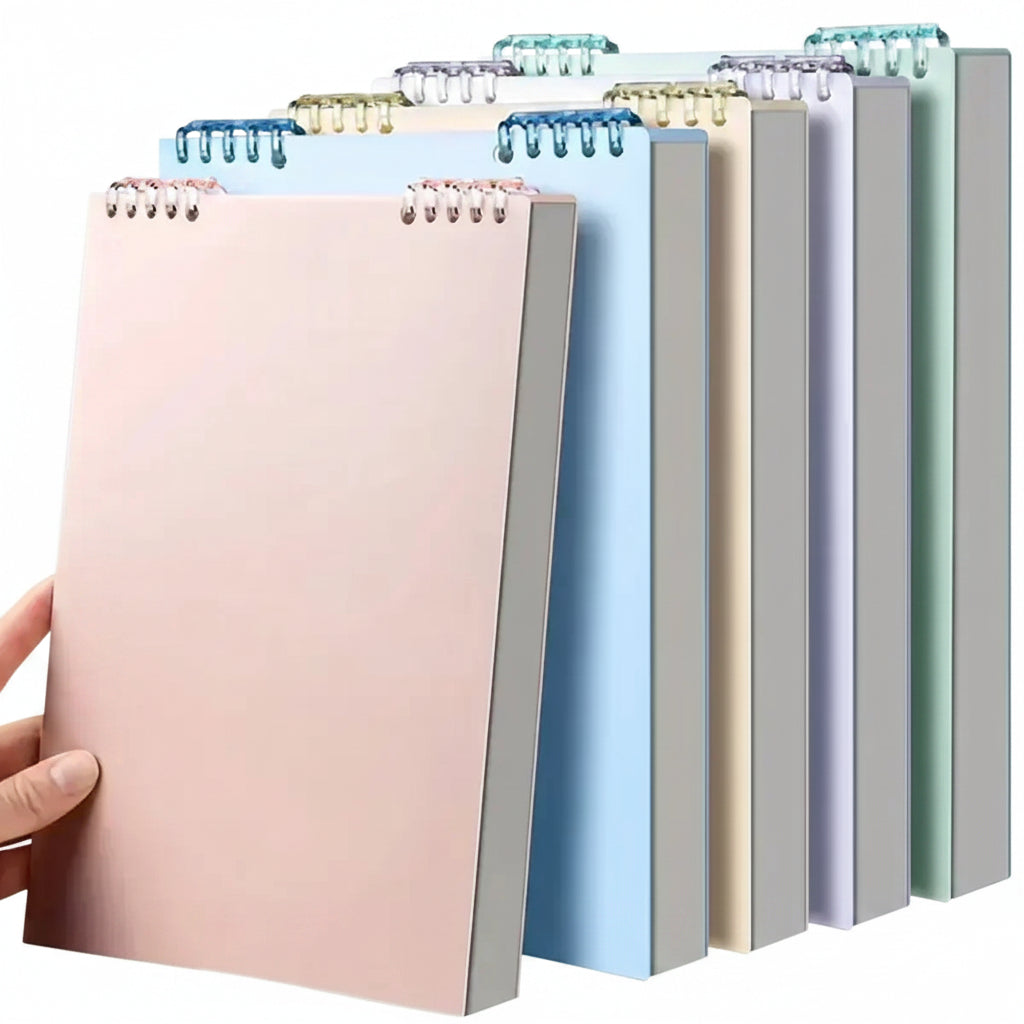 A5 Spiral Loose-Leaf Notebook – 60 Sheets Thick Lined Pages
