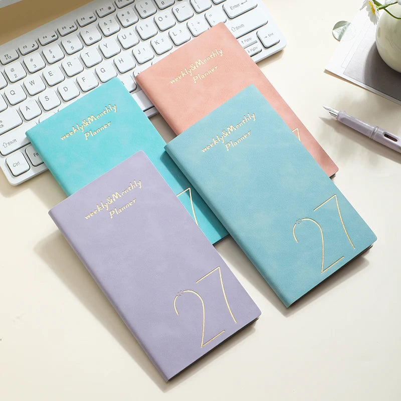 A6 2027 Portable Daily Planner – 365 Days with Bookmark & Index