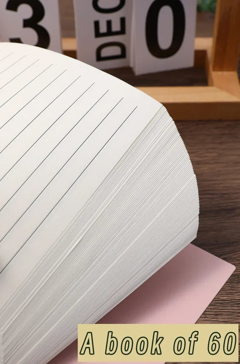 A5 Spiral Loose-Leaf Notebook – 60 Sheets Thick Lined Pages