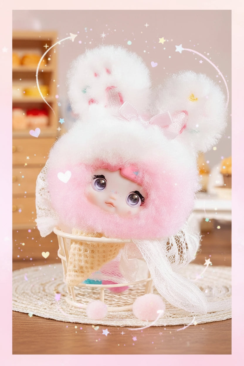 NOMMI Nuomi Er Baby Sweetheart Bunny Blind Box – Cute Vinyl Doll Toy (V8/V9 Series)