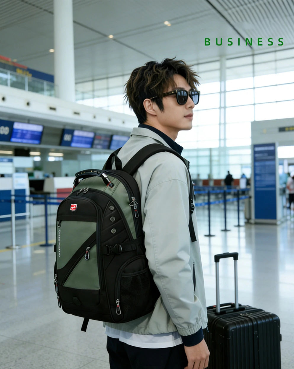 Waterproof Laptop Backpack – 17/20 Inch Travel & School Bag for Men & Women
