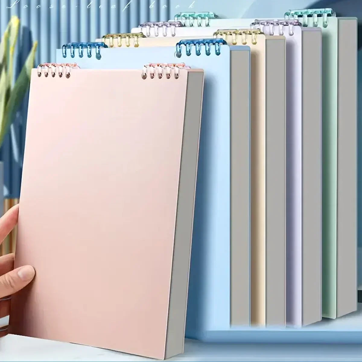 A5 Spiral Loose-Leaf Notebook – 60 Sheets Thick Lined Pages