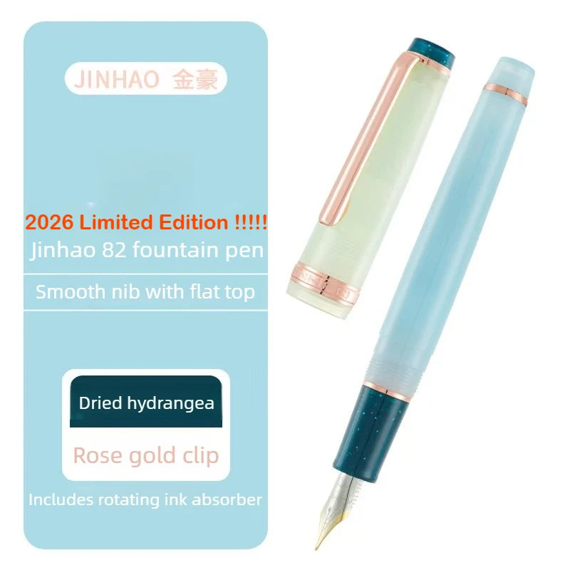 JINHAO 82 Fountain Pen – 2026 Macaron Colors Rose Gold Clip