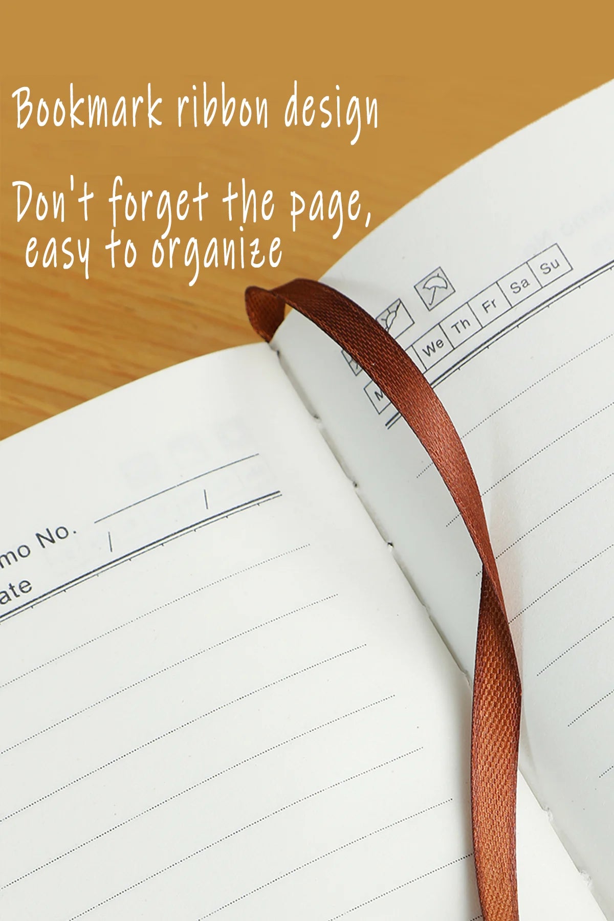 A5 Leather Notebook – 200 Pages Soft Cover with Bookmark