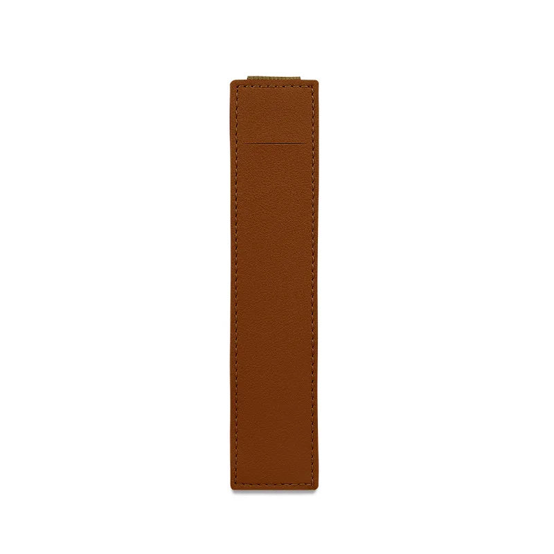 Portable PU Leather Pen Bag – Elastic Buckle Pencil Case