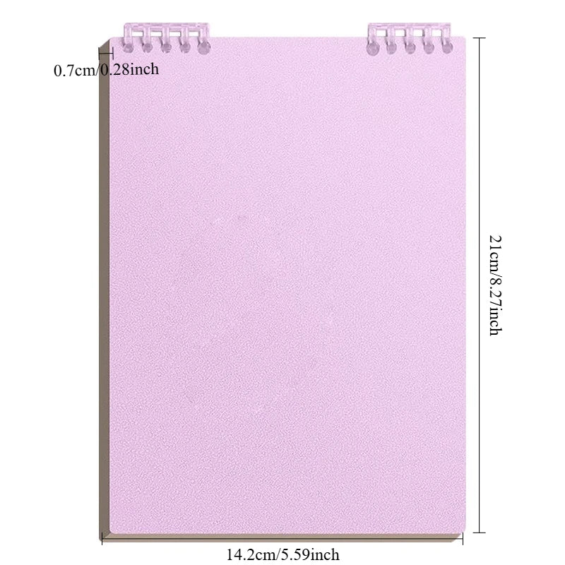A5 Spiral Loose-Leaf Notebook – 60 Sheets Thick Lined Pages