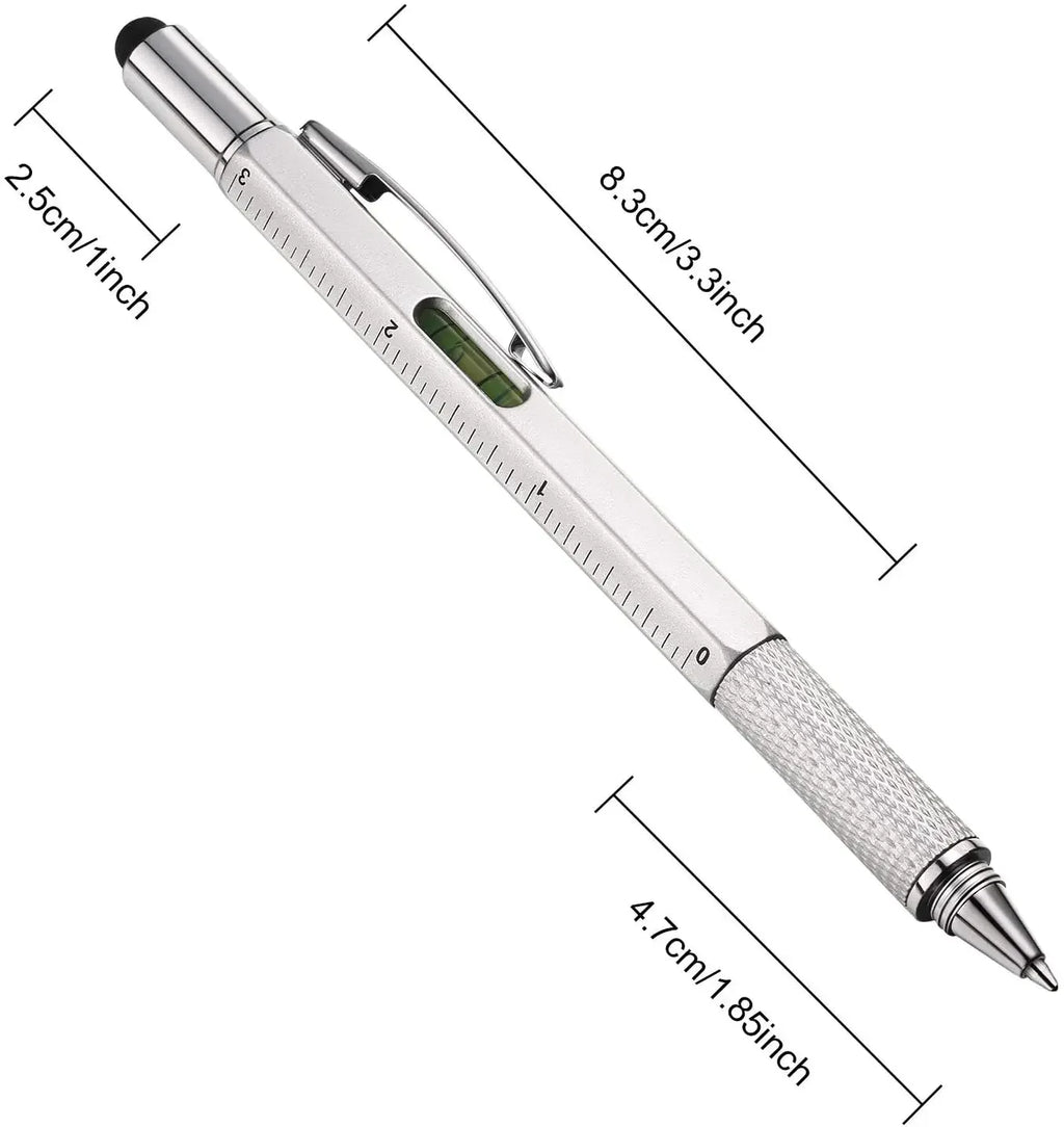 7-in-1 Multifunctional Pen – Stylus, Screwdriver, Ruler & More