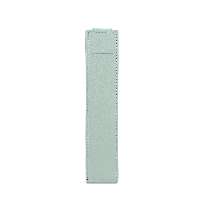 Portable PU Leather Pen Bag – Elastic Buckle Pencil Case