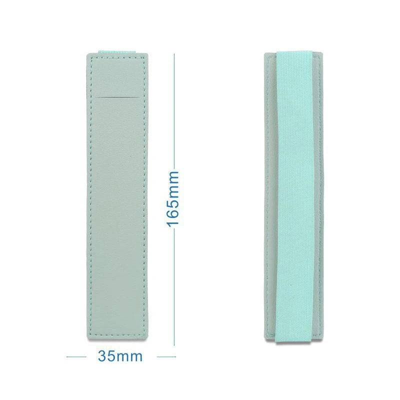 Portable PU Leather Pen Bag – Elastic Buckle Pencil Case