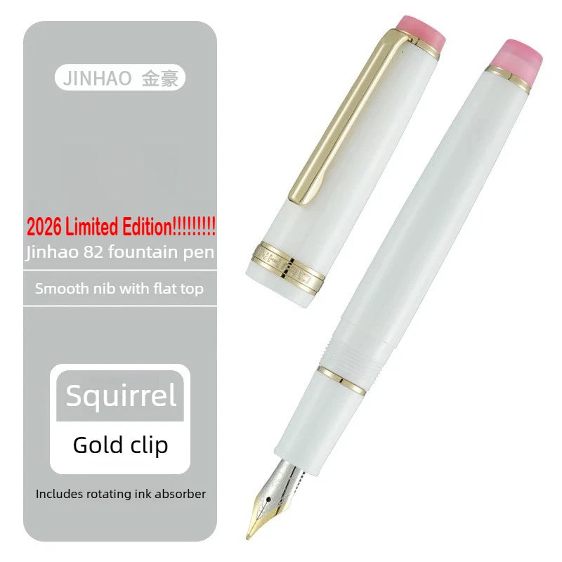 JINHAO 82 Fountain Pen – 2026 Macaron Colors Rose Gold Clip