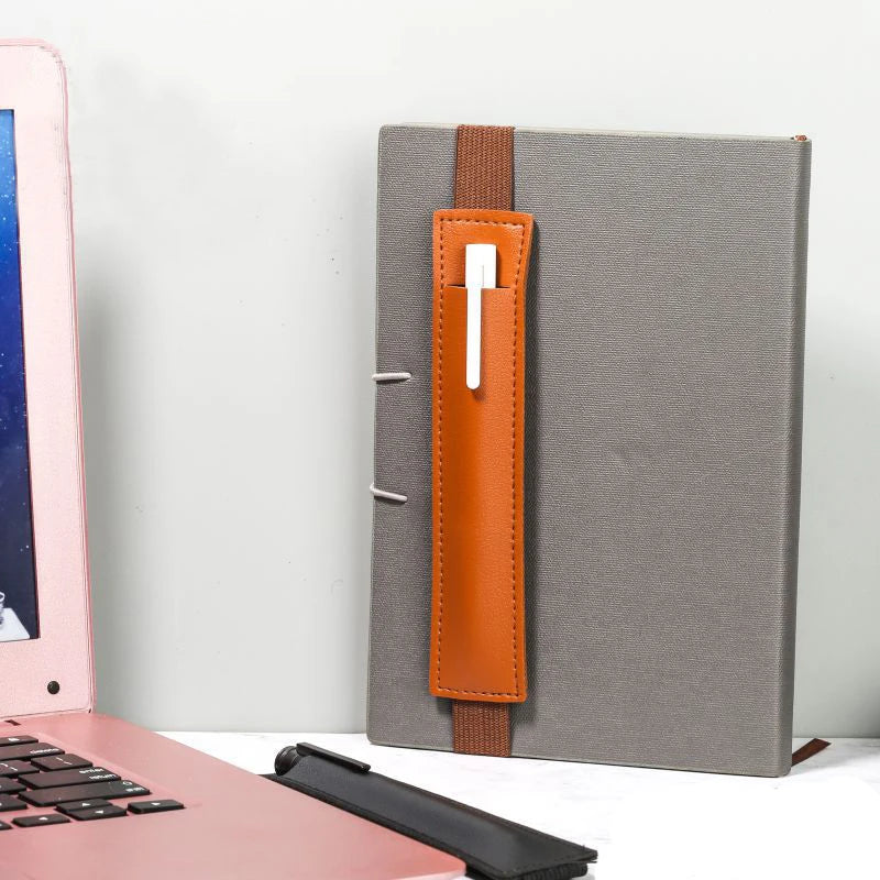 Portable PU Leather Pen Bag – Elastic Buckle Pencil Case