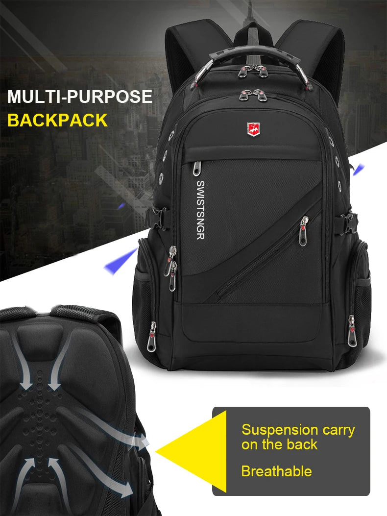 Waterproof Laptop Backpack – 17/20 Inch Travel & School Bag for Men & Women